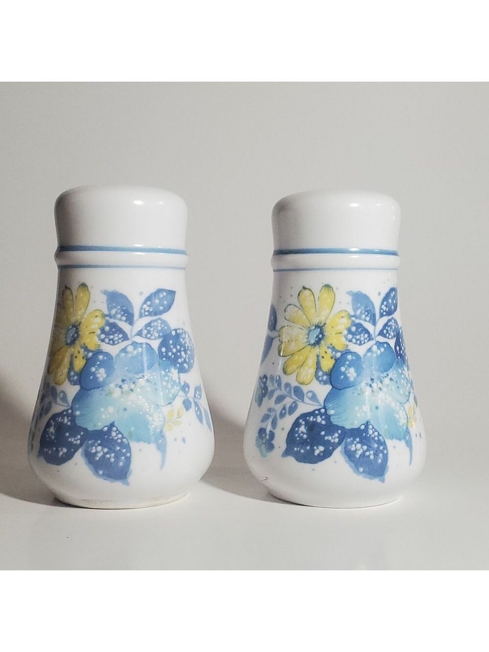 NORITAKE Vintage Salt & Pepper Set from the Good Times Collection Floral Pattern